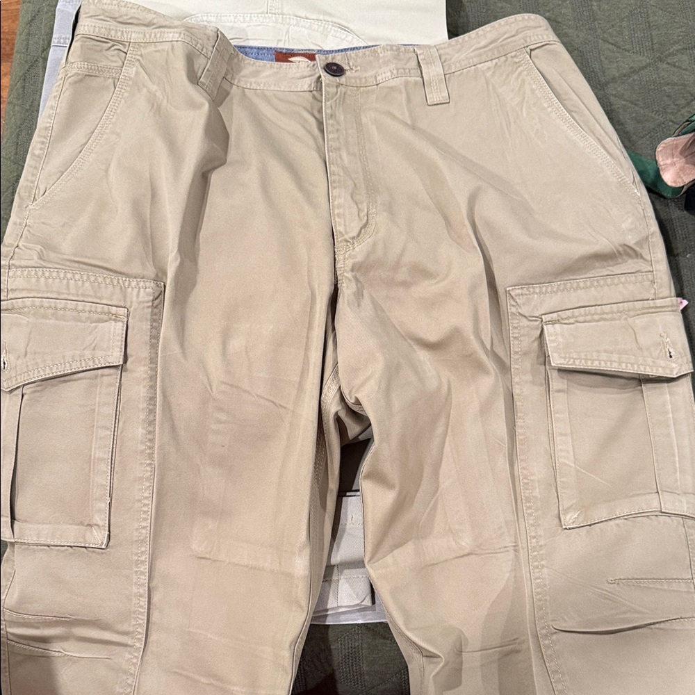 Men's Beige Cargo Pants